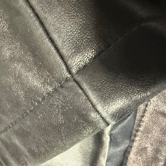 Rochester Mens Black Lambskin Leather Full Zip Jacket Size 2X Pockets Drawstring - Picture 7 of 16